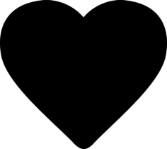 Love Heart Outline Svg Vector, Free Vectors File
